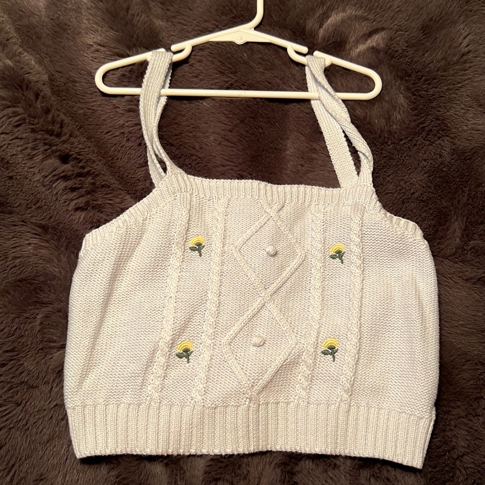 Sweater tank top